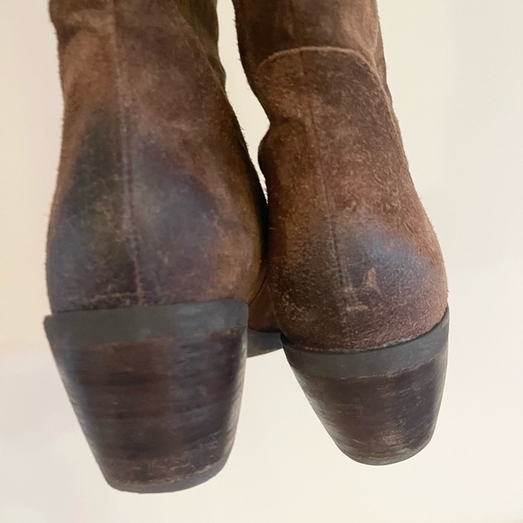 Incredible Franco Sarto suede laser cut tall boots! - Picture 12 of 12
